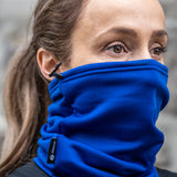 Le cache-cou polaire ajustable bleu